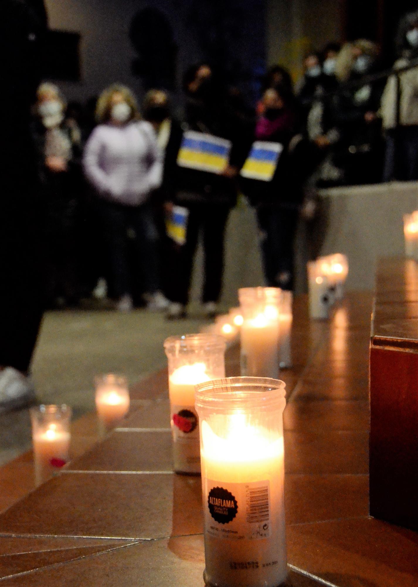 Concentració a Sant Joan de Vilatorrada en suport al poble ucraïnès