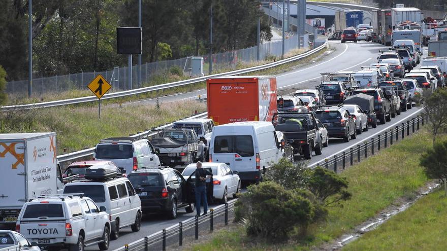 Controles en una de las fronteras al país.