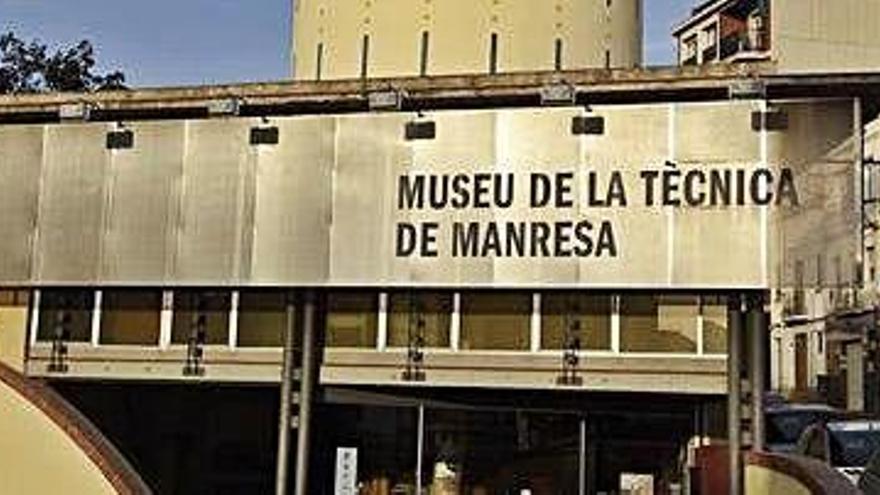 Entrada del Museu de la Tècnica per la carretera de Santpedor