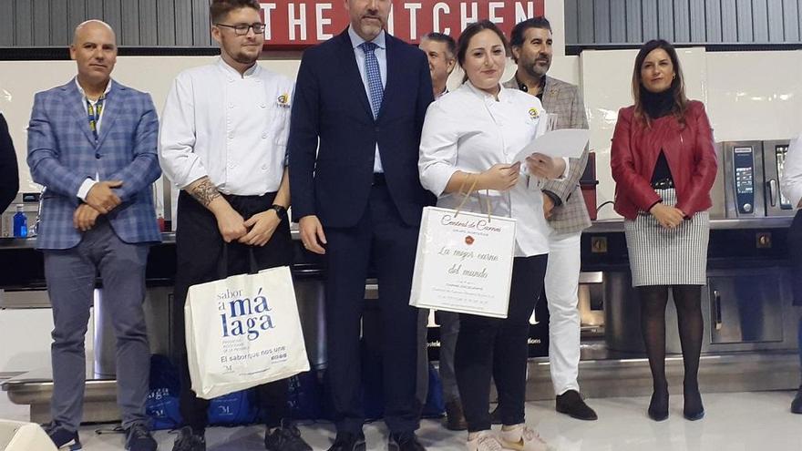 Alumnos del IES Rosaleda ganadores del concurso de cocina joven Sabor a Málaga de H&amp;T.