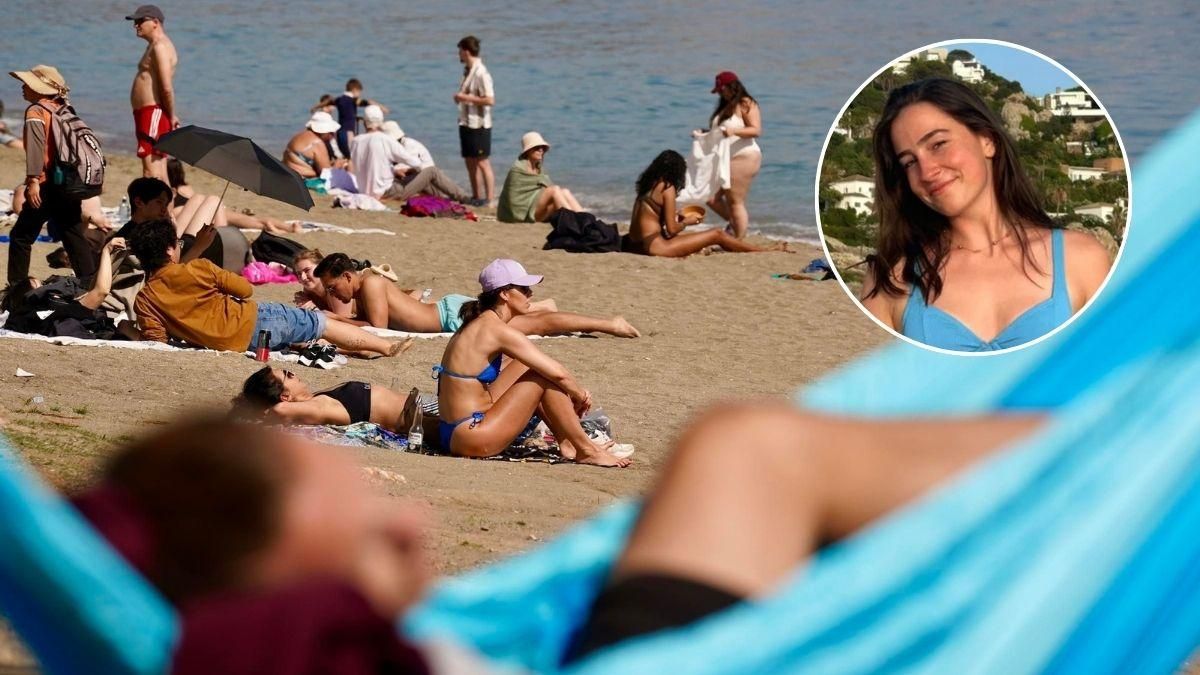 Una turista estadounidense visita una playa de Málaga y no puede creer lo que ve