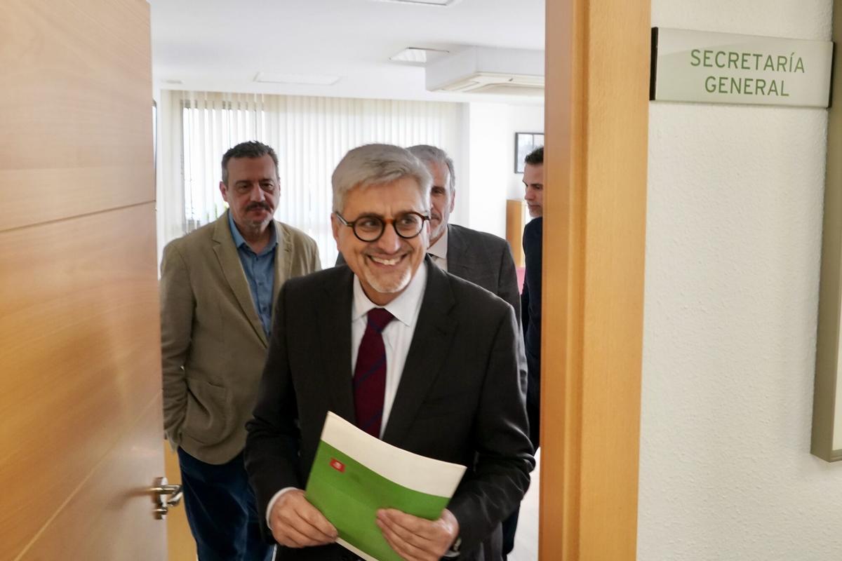 Primera comparecencia de Josele Aguilar como nuevo secretario provincial del PSOE en Málaga