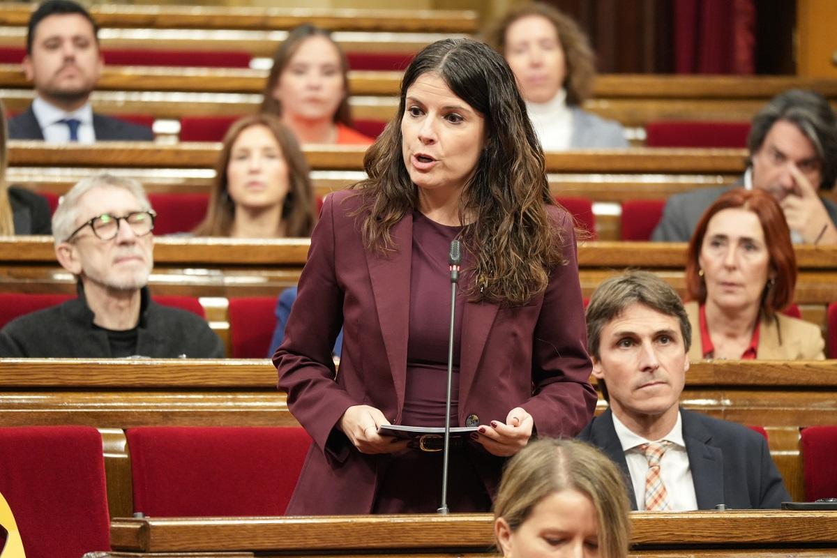 La presidenta del grupo de Junts en el Parlament, Mònica Sales, este miércoles