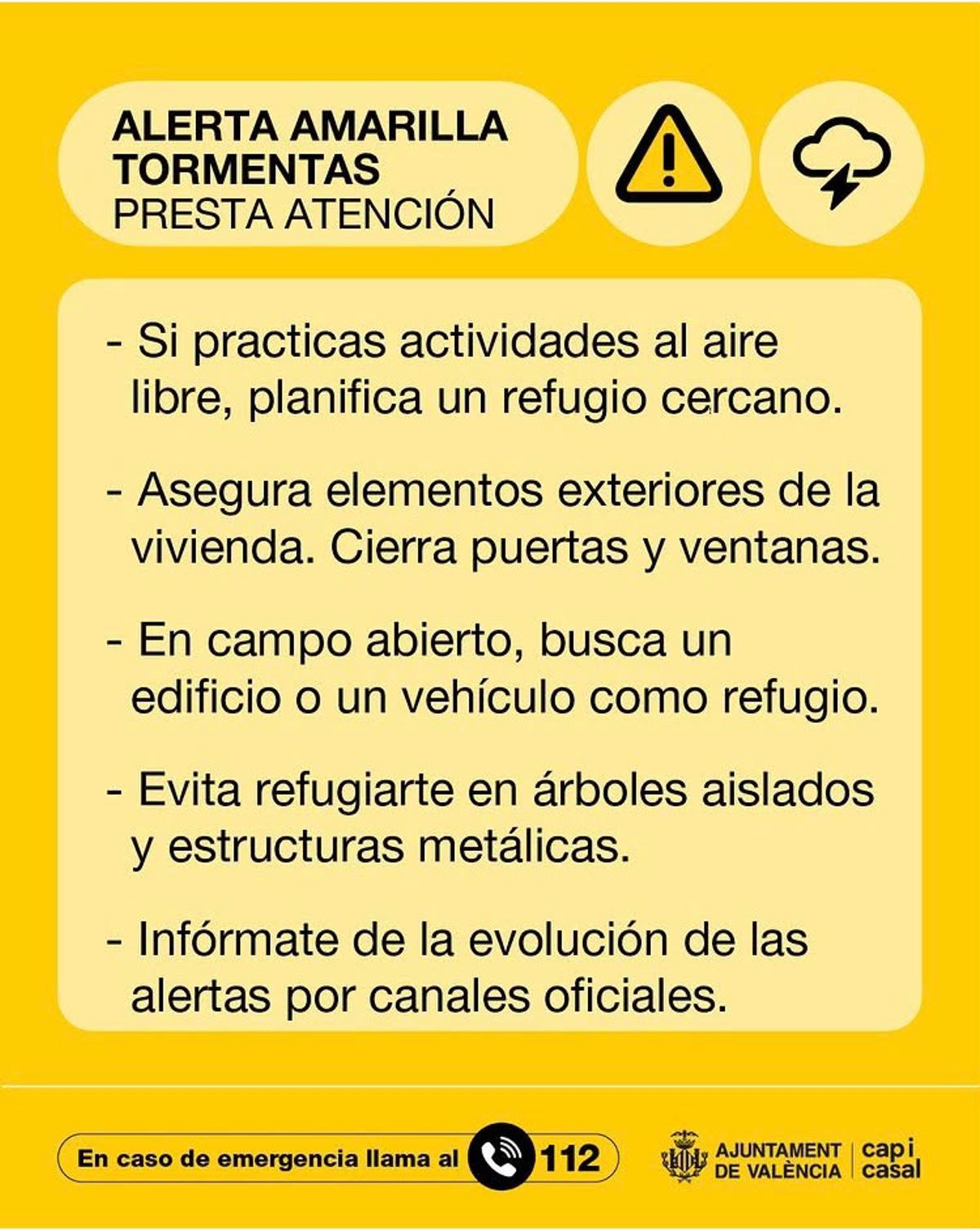 Consejos proporcionados por el ayuntamiento