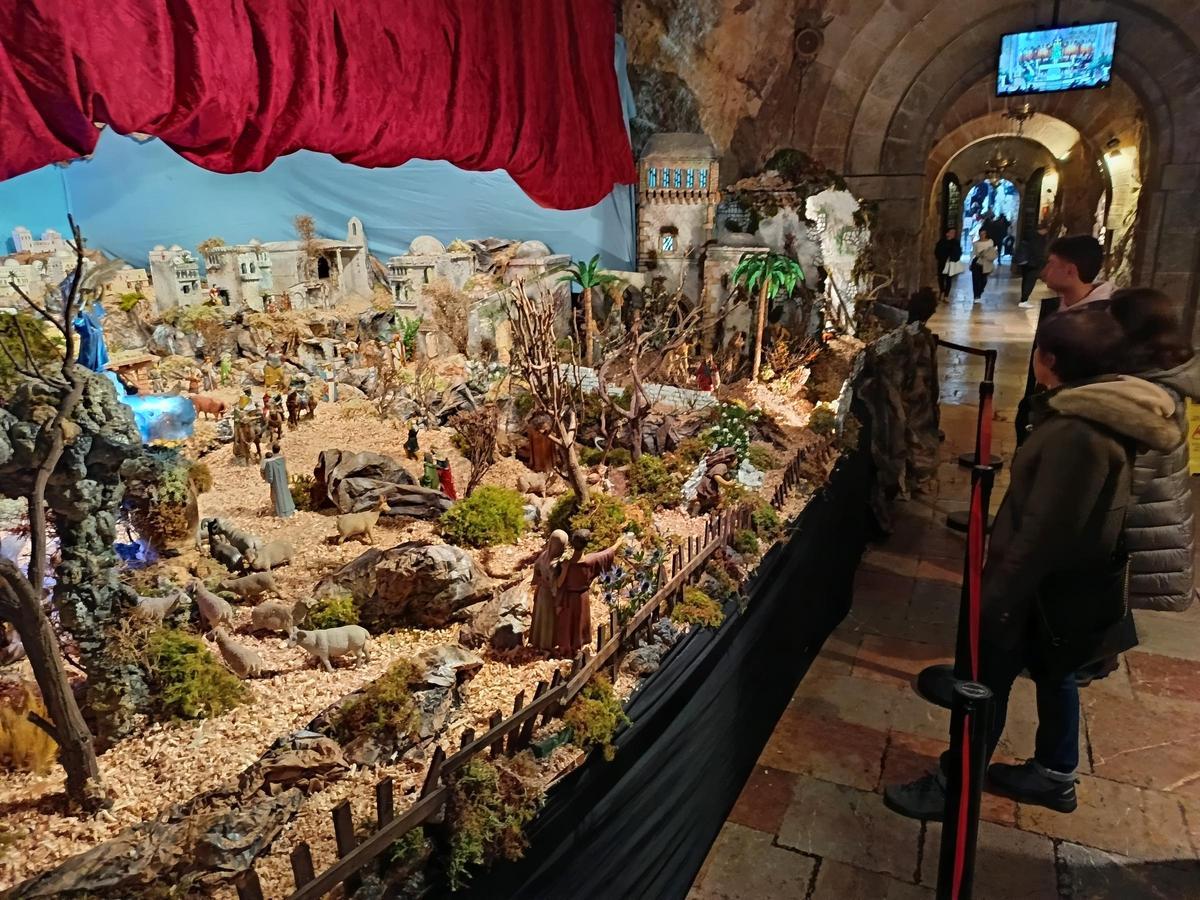 Uno de los belenes de Covadonga.