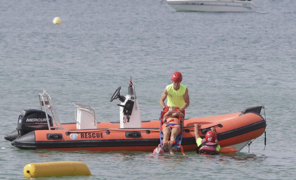 Los socorristas han rescatado a 47 personas en las playas de Palma