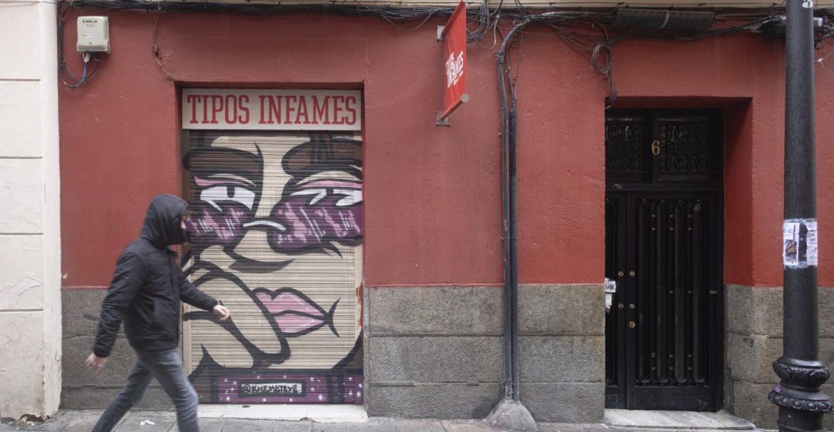 Tristeza: la librería Tipos Infames de Madrid cerró el día 26 de enero.