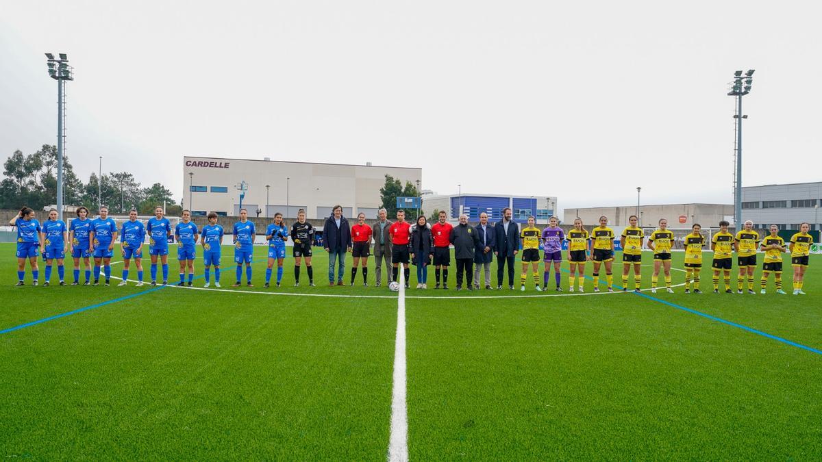 Imagen de la inauguración del campo de As Baloutas.