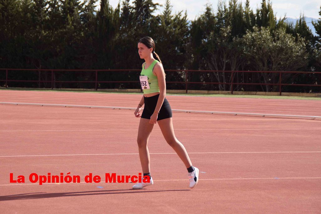 Regional absoluto y sub-23 de atletismo en Lorca (I)