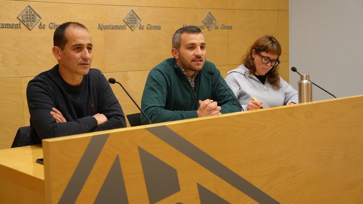 La roda de premsa d'aquest matí.