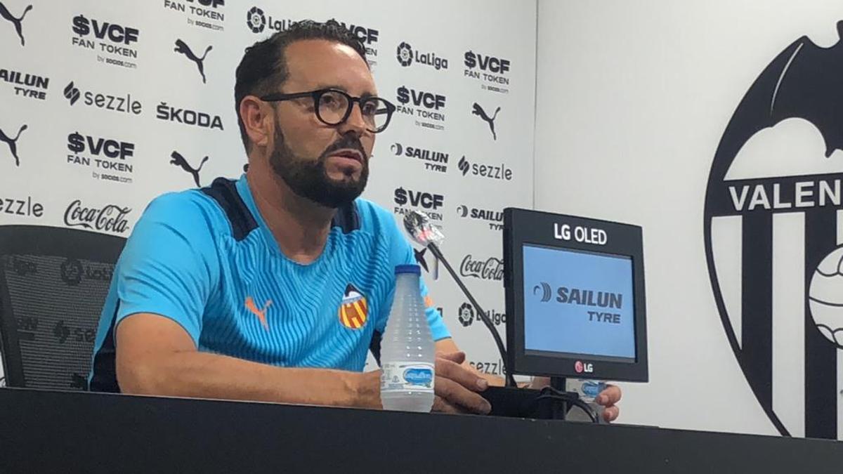 Bordalás, en la rueda de prensa previa al Valencia-Getafe