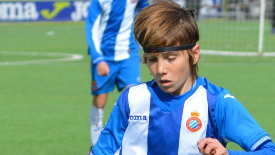 Jan Oliveras amb la camiseta de l&#039;Espanyol