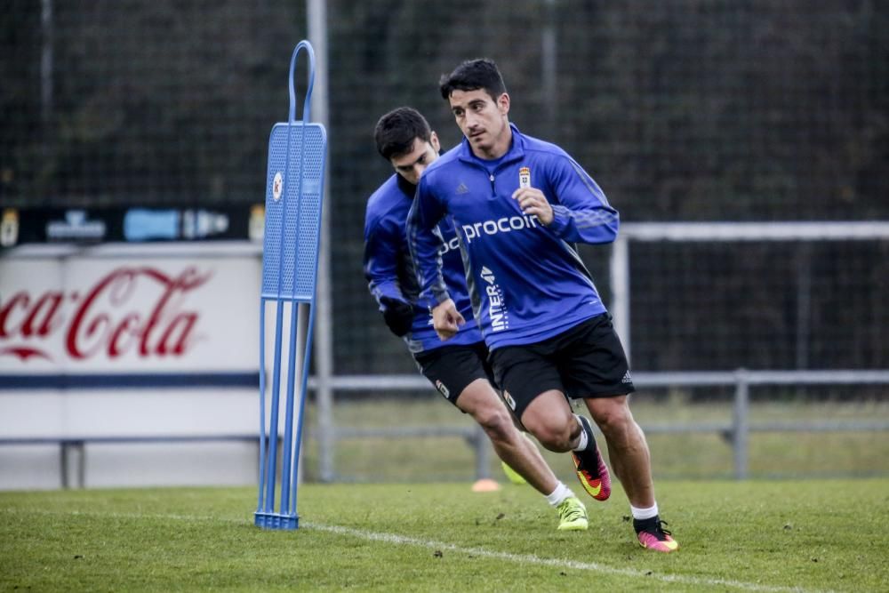 Entrenamiento a puerta abierta del Real Oviedo; día 2 de enero