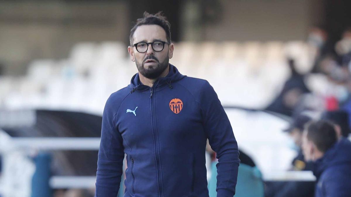 José Bordalás, en la banda durante el partido de Copa frente al Cartagena