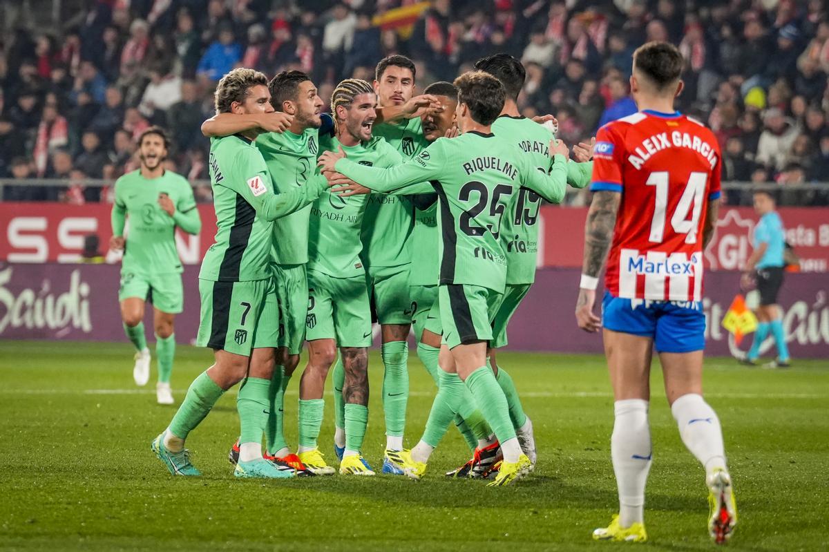4-3. El Girona gana al Atlético con un gol de Iván Martín en el minuto 91
