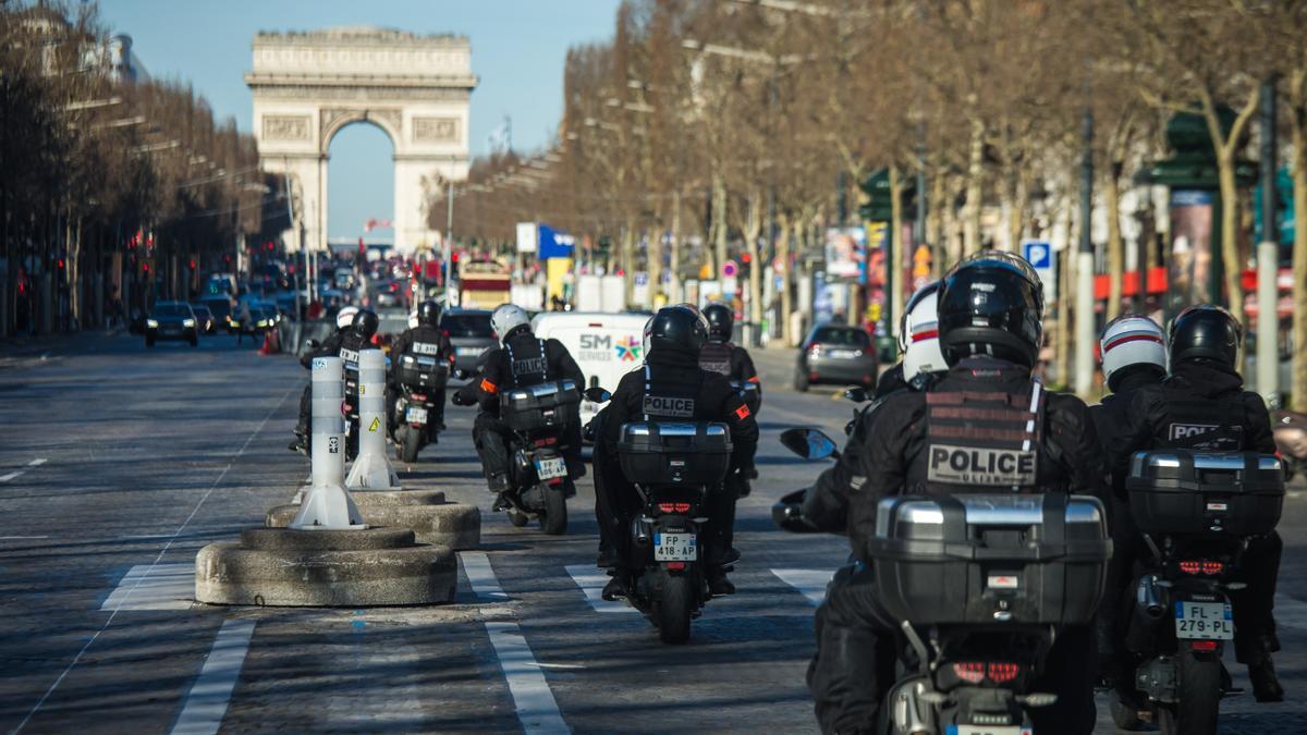 &#039;Convoy de la libertad&#039; en París.