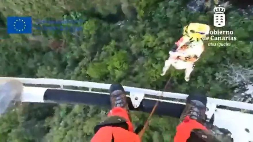 Rescate de un corredor en una maratón de Tenerife