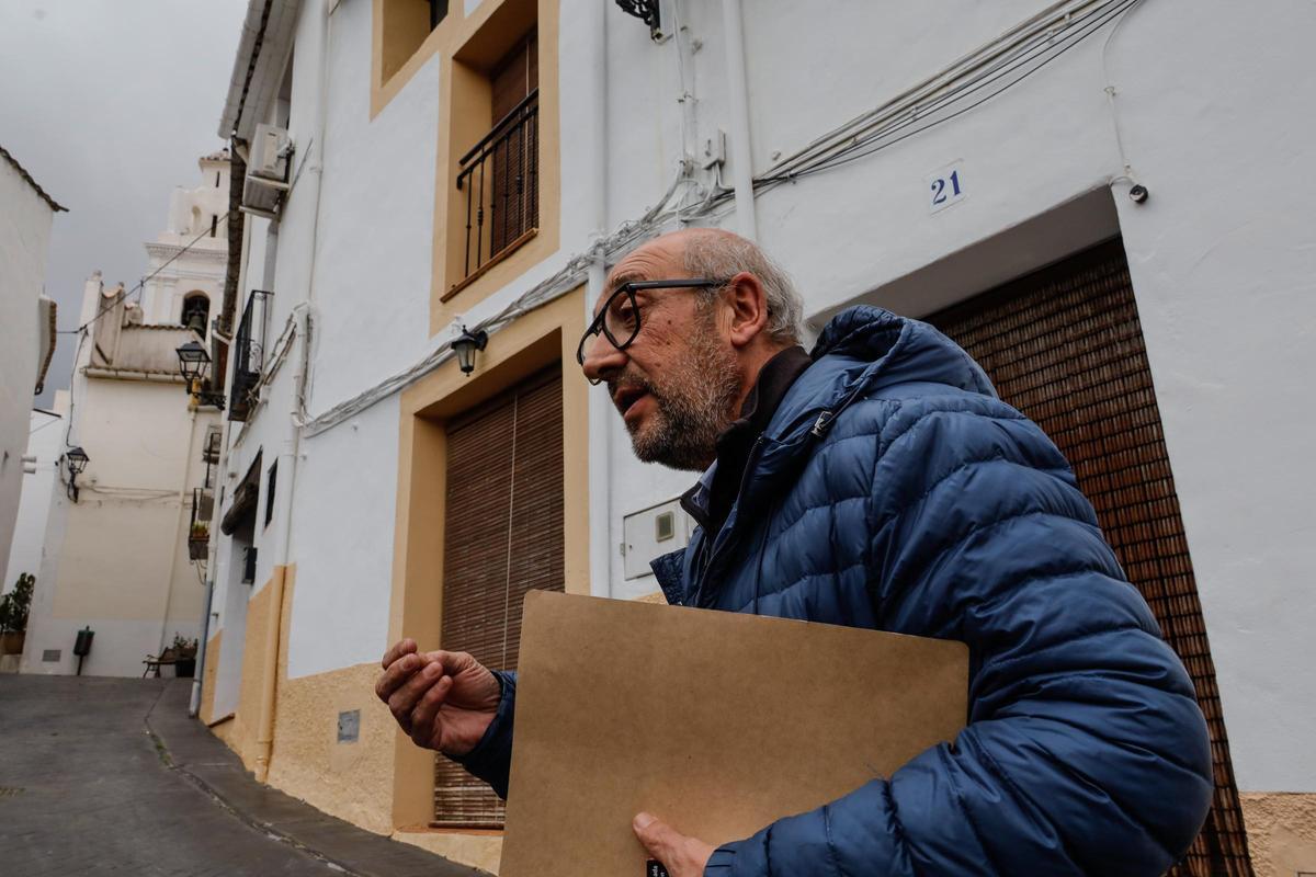 El alcalde de Famorca, en una imagen de la pasada semana