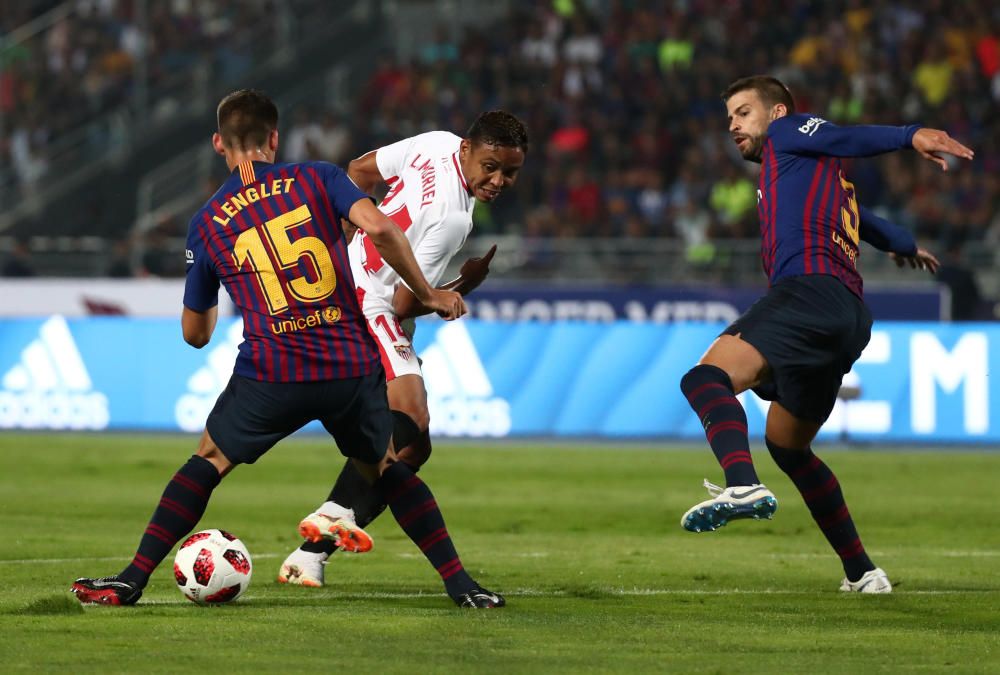 El Sevilla-Barça de Supercopa, en imágenes