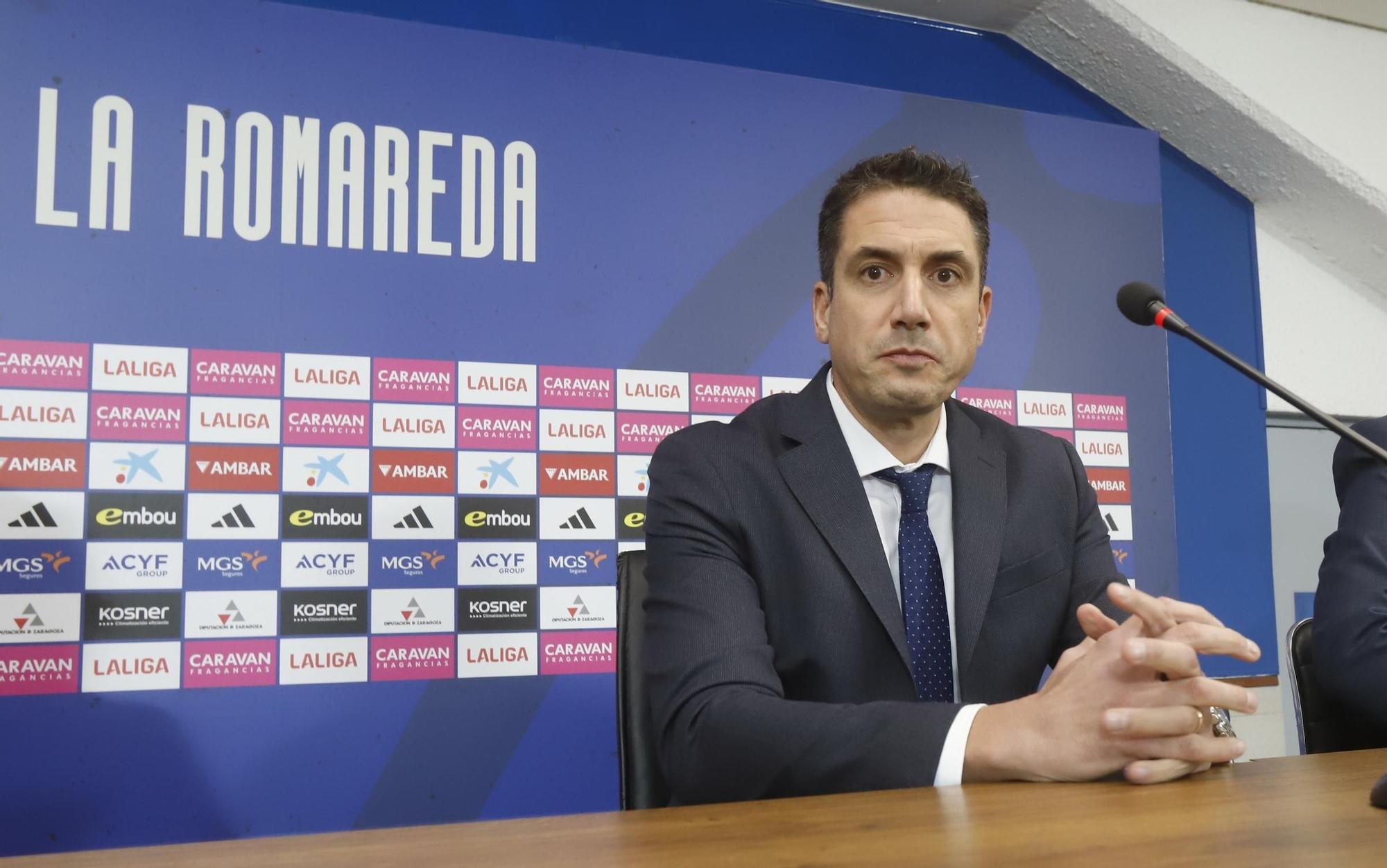 En imágenes | Presentación de Julio Velázquez como entrenador del Real Zaragoza