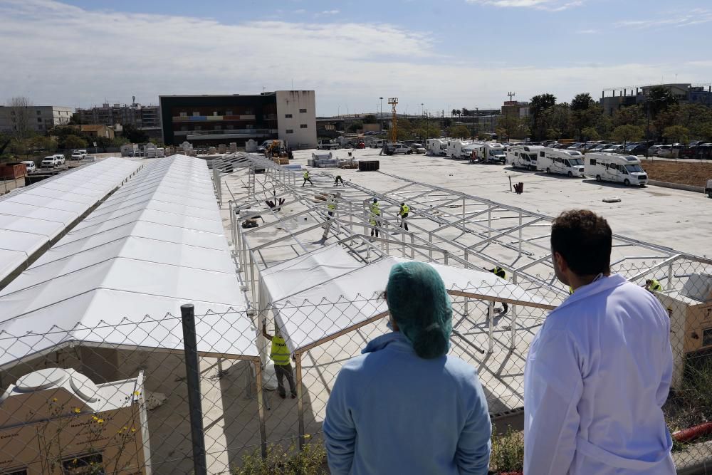 Así avanzan las obras del hospital de campaña