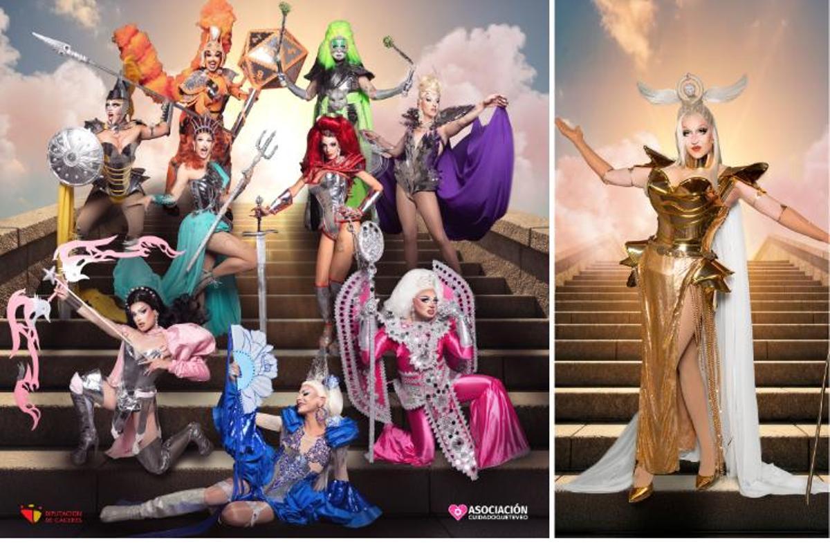 Participantes de la tercera temporada junto a Nina Vagina.