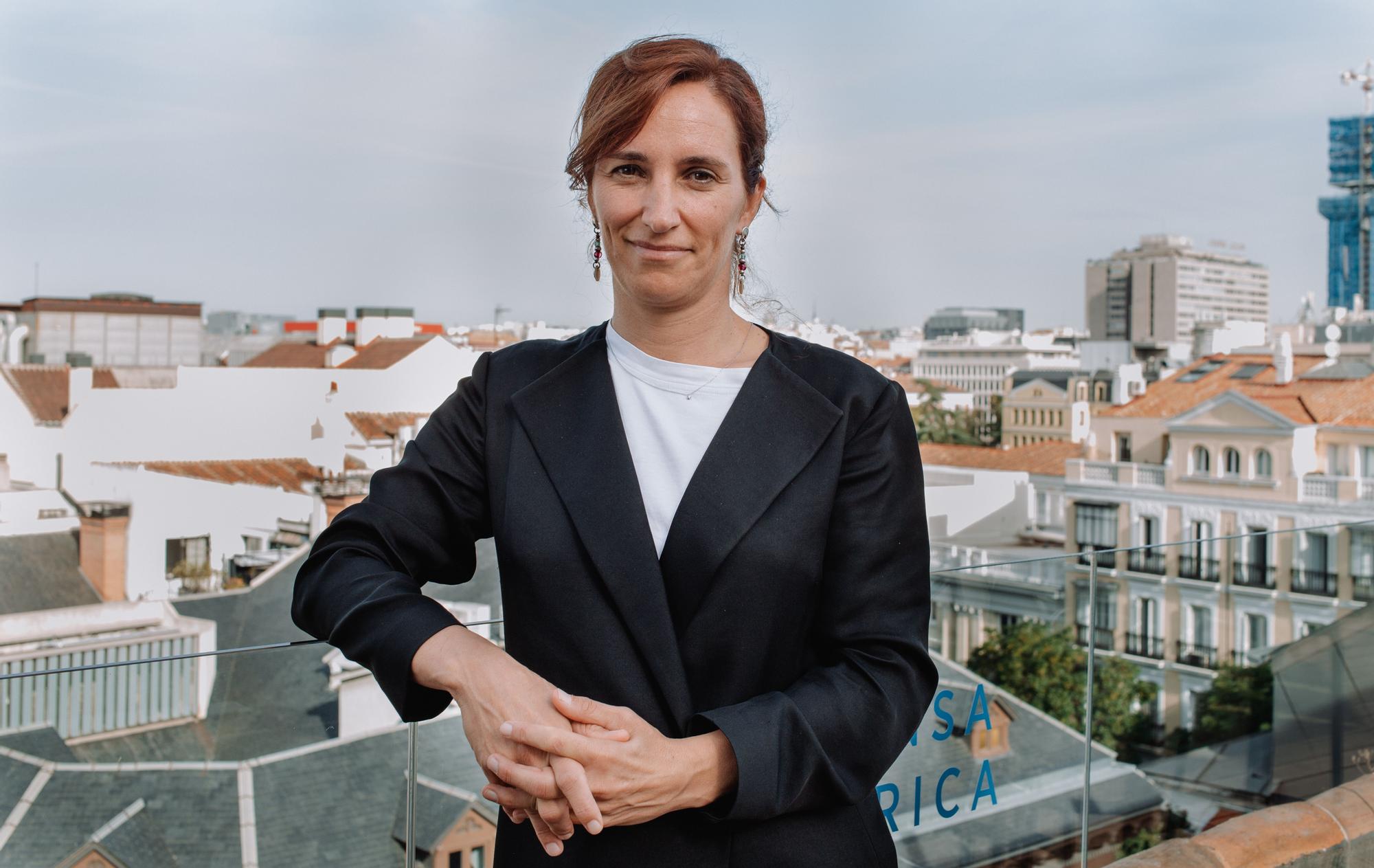 Mónica García, portavoz de Más Madrid en la Asamblea de Madrid.