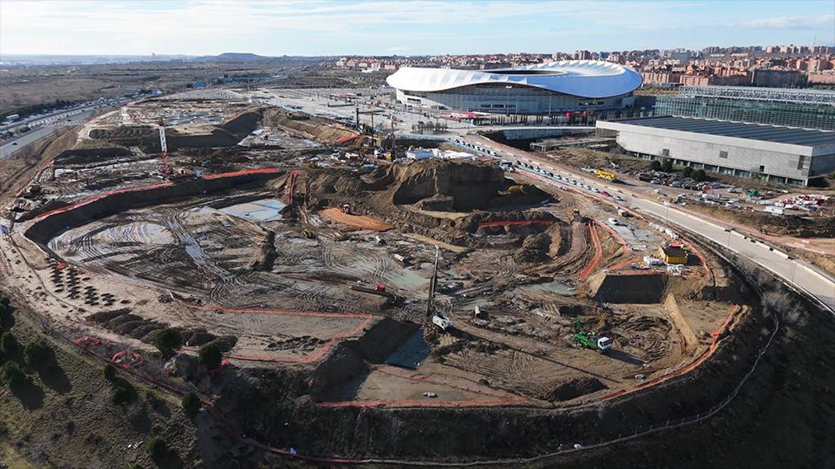 Así se encontraba la construcción el pasado mes de enero de 2026.