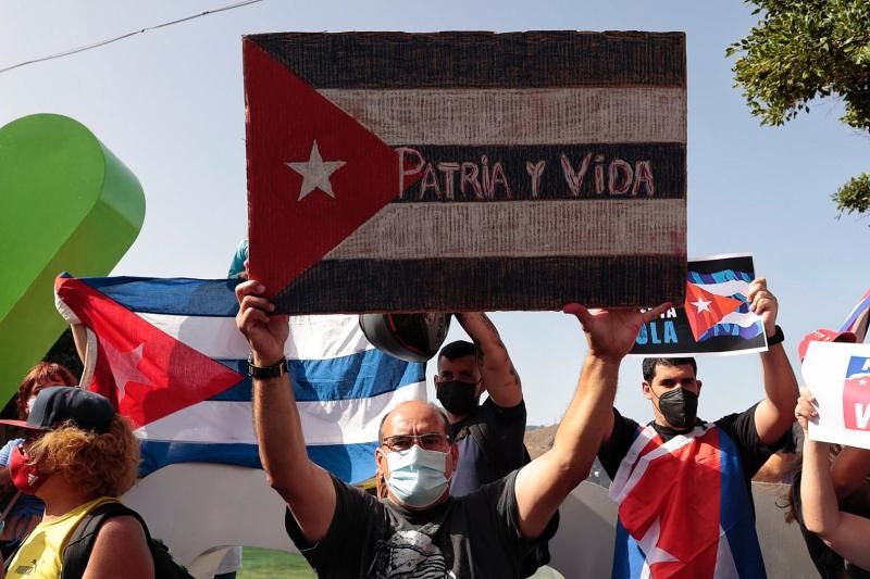 Manifestación por la libertad en Cuba