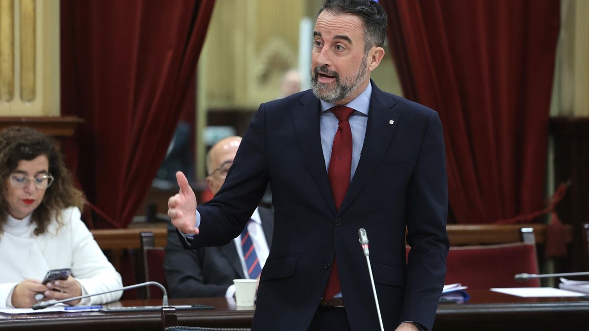 El conseller balear de Vivienda, Territorio y Movilidad, José Luis Mateo, en una imagen de archivo en el Parlament balear.