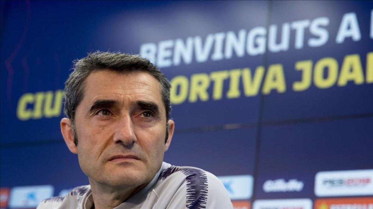Valverde, en la rueda de prensa previa al partido ante el Rayo