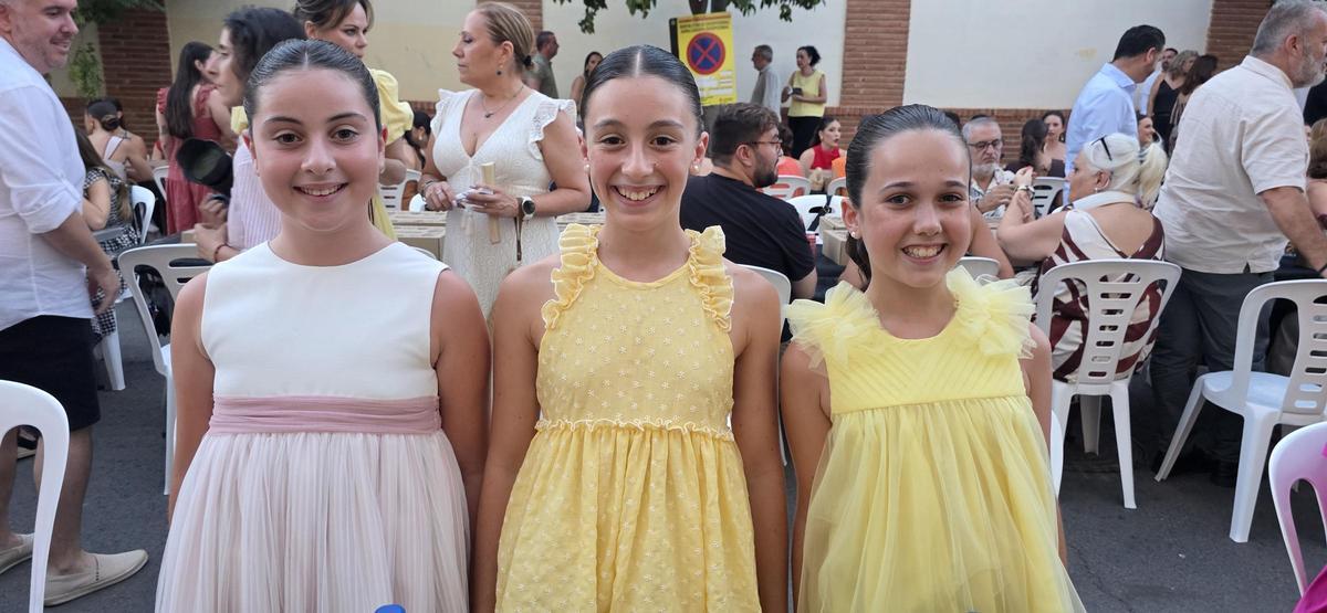 Candidatas a Fallera Mayor Infantil de València 2027 en el Sopar de la Punxà