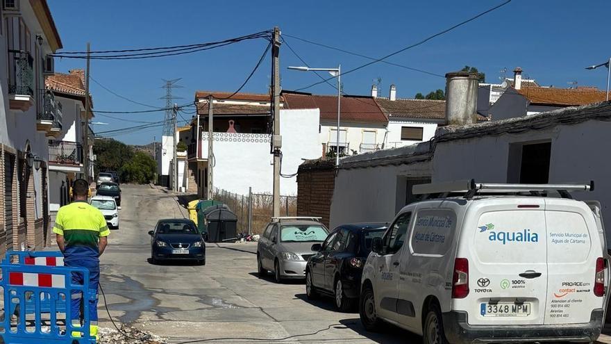 Corte de agua en Estación de Cártama este martes por obras en la calle Getafe