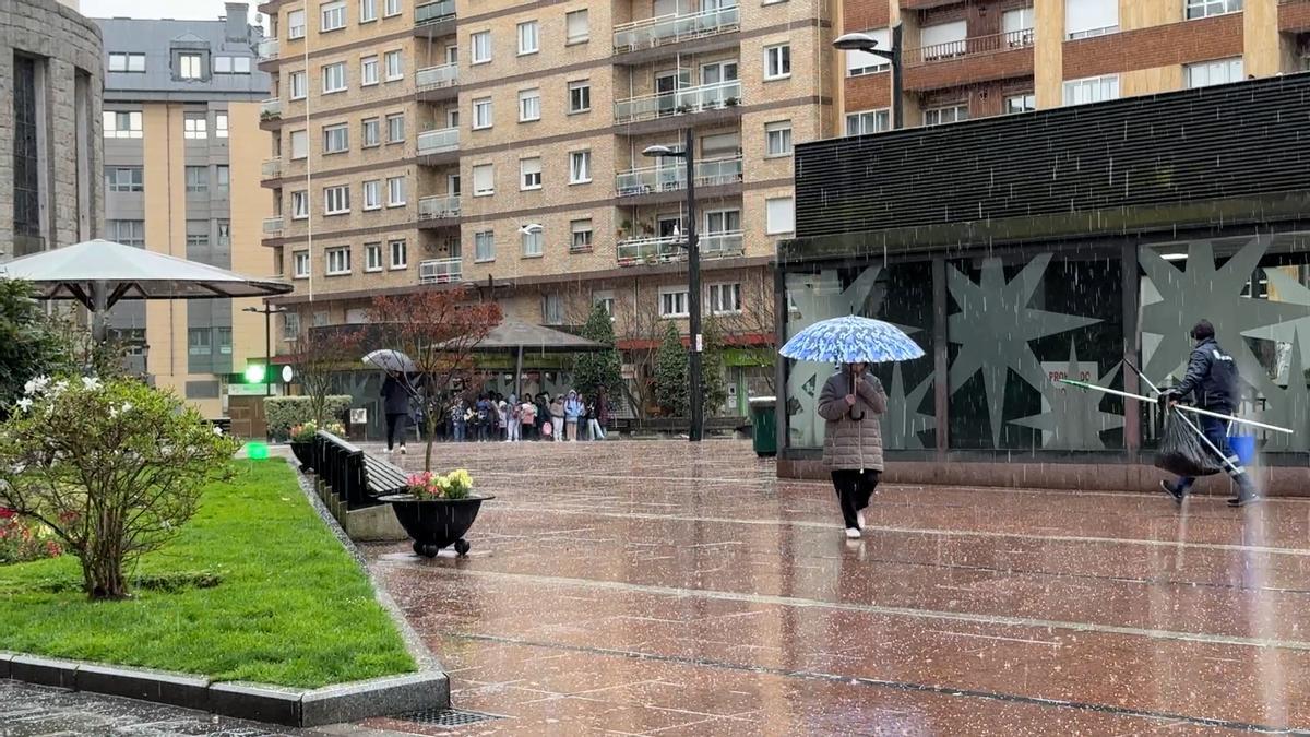 Granizada en Oviedo