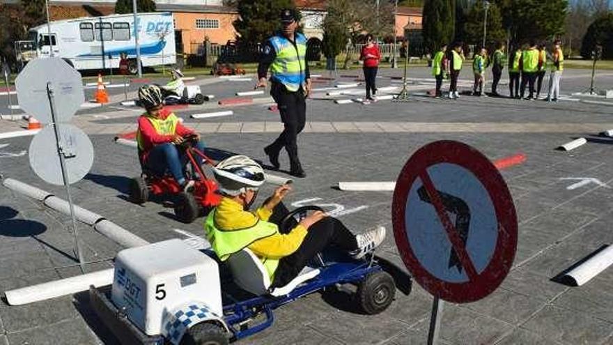 El circuito de educación vial en A Seca. // Faro