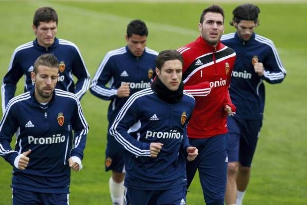 Entrenamiento del lunes del Real Zaragoza