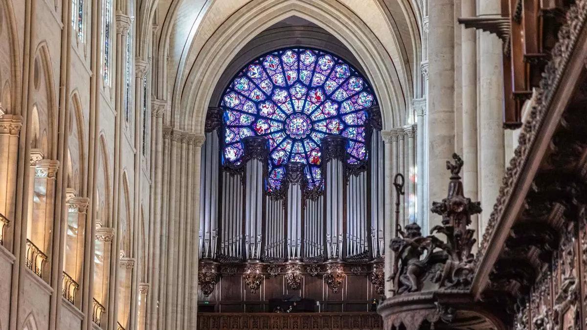 Imagen actual de la catedral, rehabilitada tras el incendio que la arrasó.