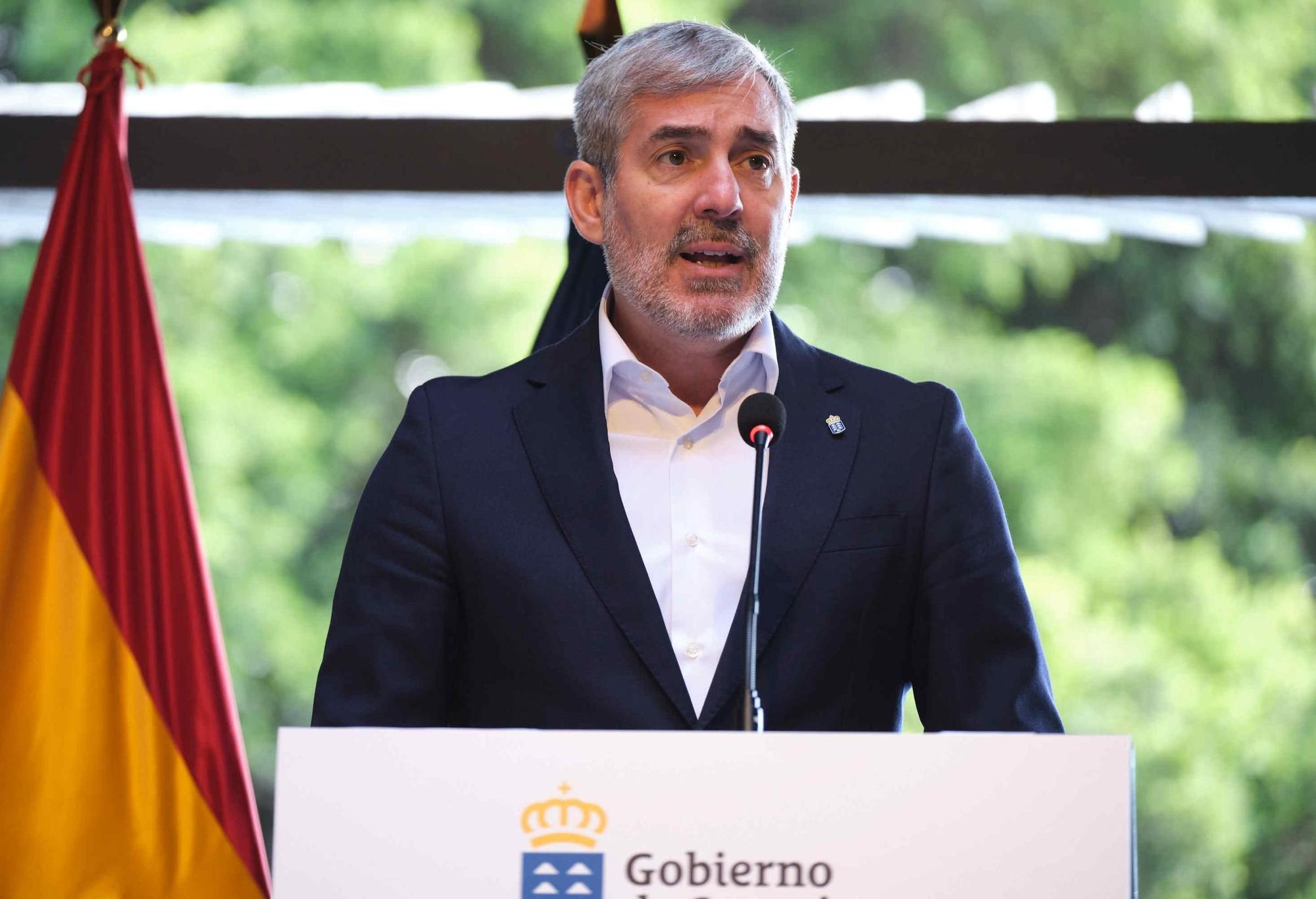 Fernando Clavijo y Manuel Domínguez hacen un balance de los primeros cien días de gobierno