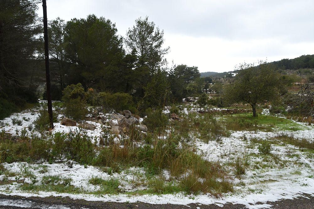 Nieve en Sant Miquel (Ibiza)