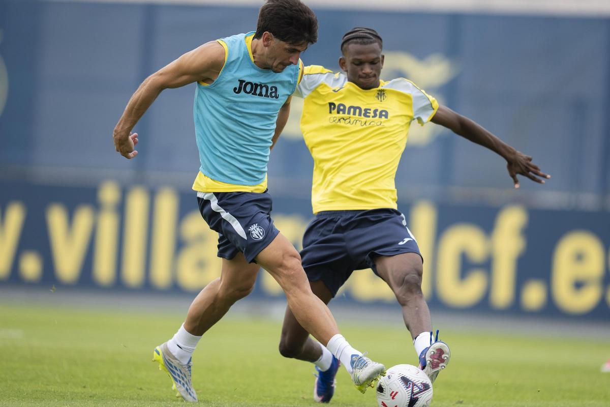 Gerard, durante el entrenamiento.