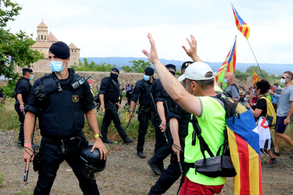 Protestes en contra de la visita dels reis a Catalunya
