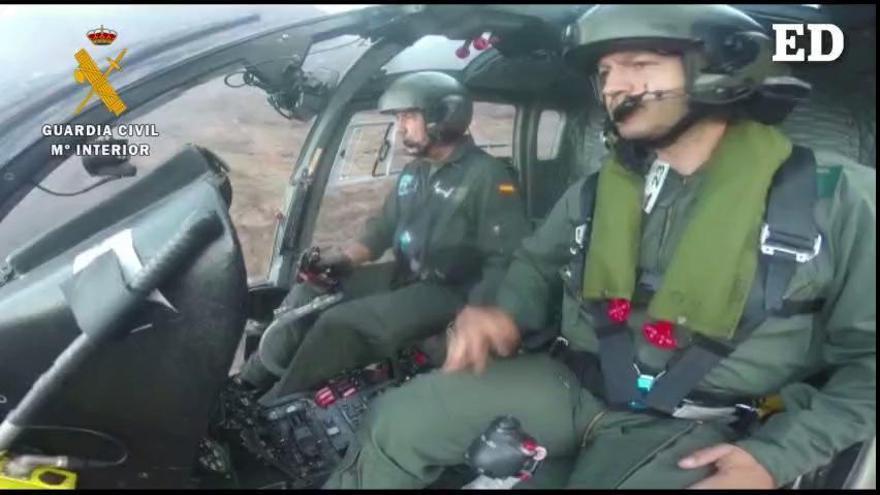 Espectacular rescate en helicóptero de un senderista en La Gomera