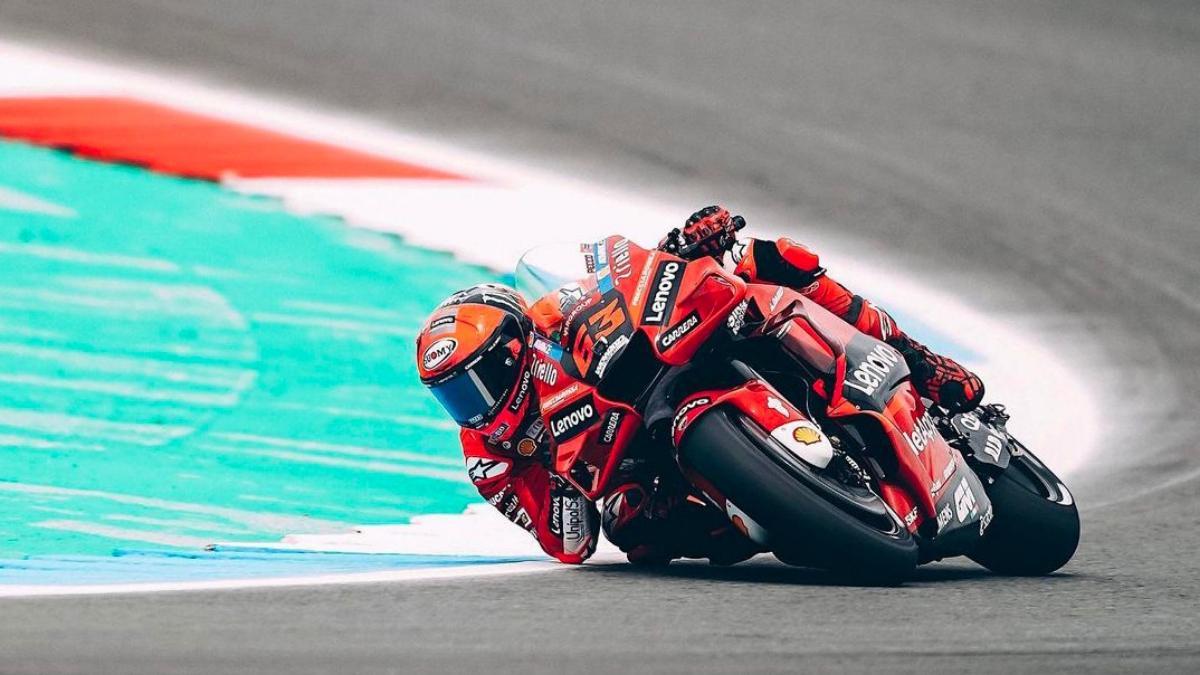 'Pecco' Bagnaia, en el trazado del TT de Assen