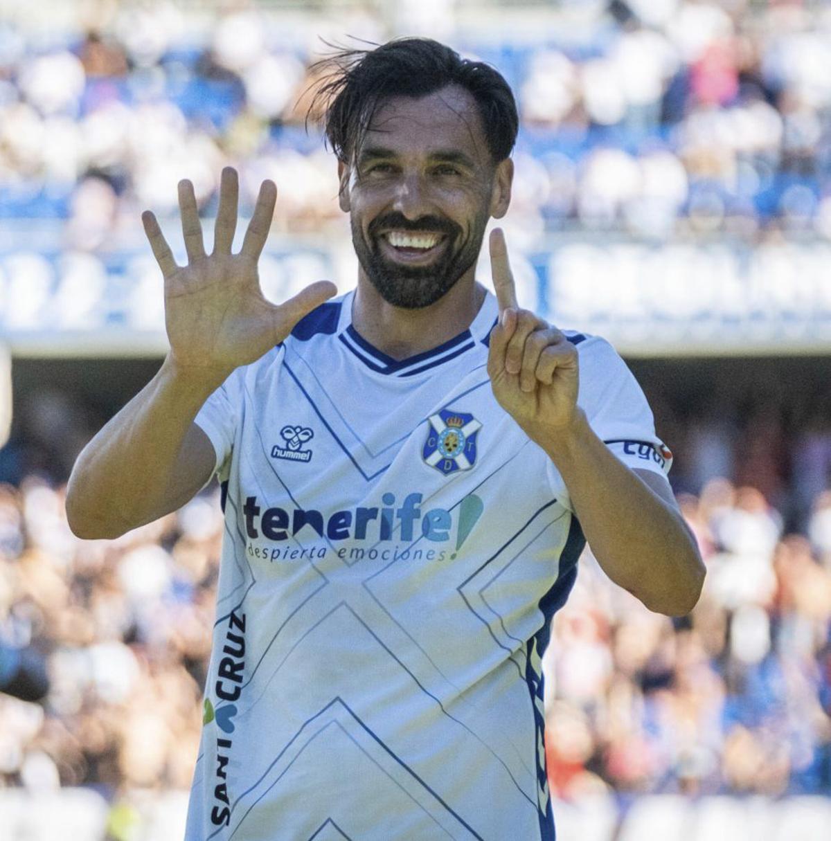 Enric Gallego, en una de sus celebraciones de ayer.