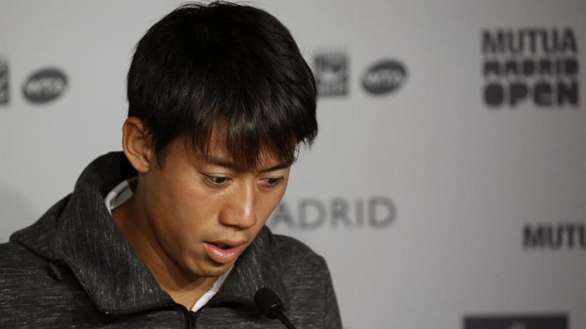 Kei Nishikori abandona el torneo de Madrid