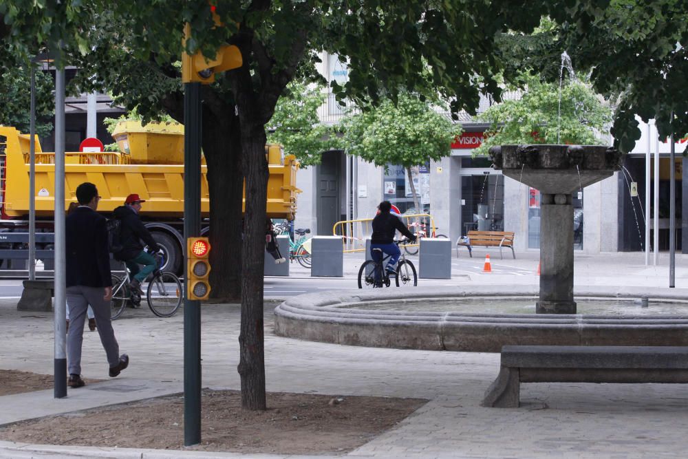 Reobren la plaça Marquès de Camps de Girona