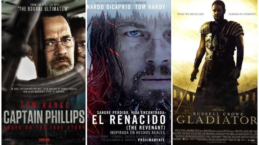 Carteles de &#039;Capitán Phillips&#039;, &#039;El Renacido&#039; y &#039;Gladiator&#039;