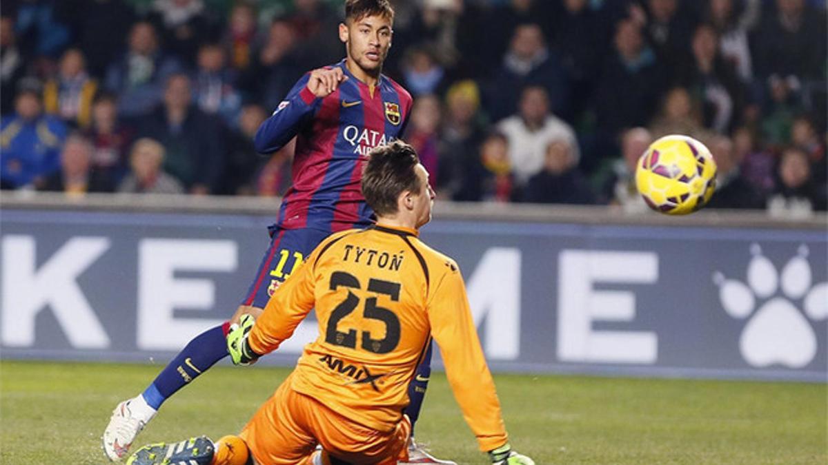Neymar sigue brillando con la camiseta del Barça