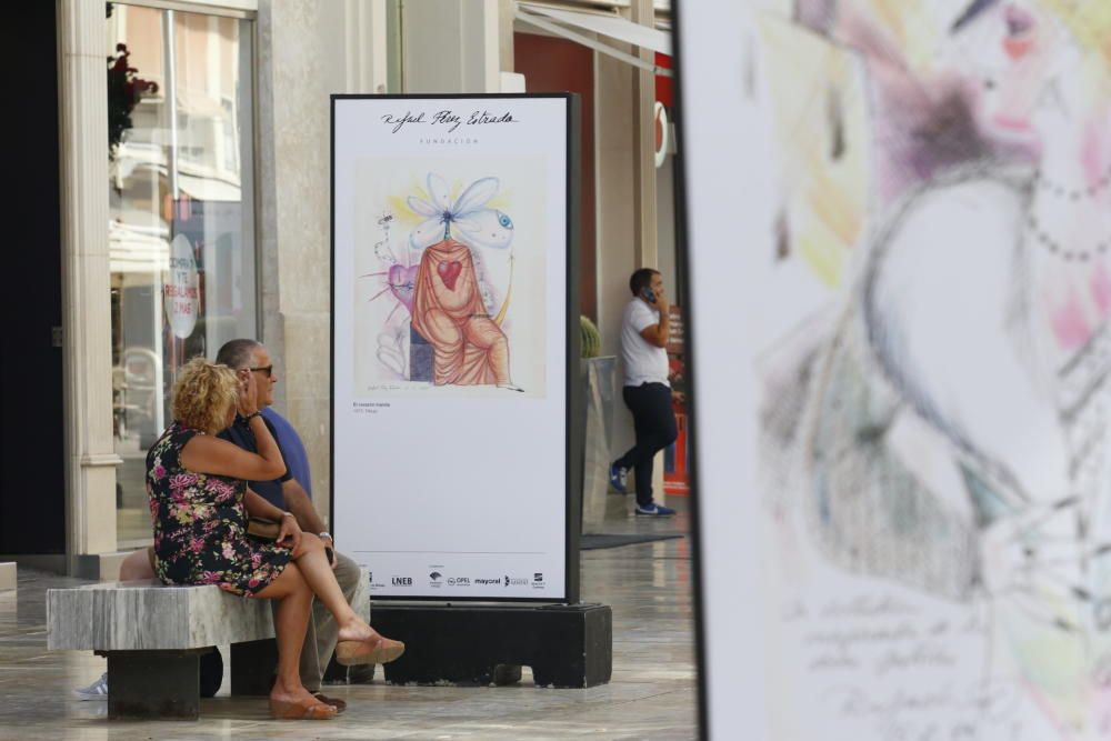 Esta muestra estará en la calle Larios durante 15 días, coincidiendo con el aniversario de la muerte de Pérez Estrada, en el año 2000.