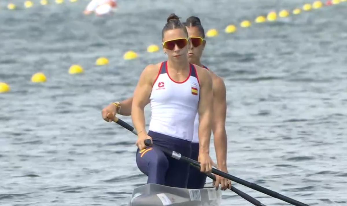 Jácome y Corbera, antes de la salida de la final.
